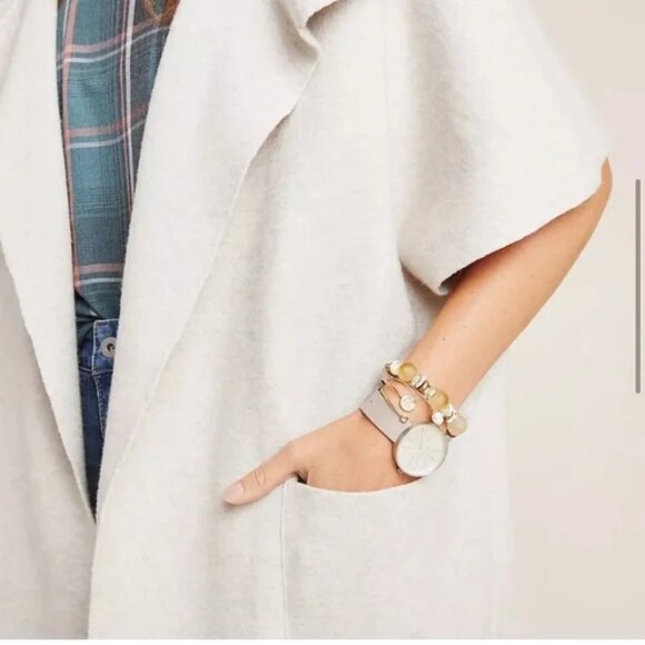 Anthropologie Akemi + Kin Emory Open Knit Cardigan One Size Short Sleeve  Layer - Picture 4 of 10